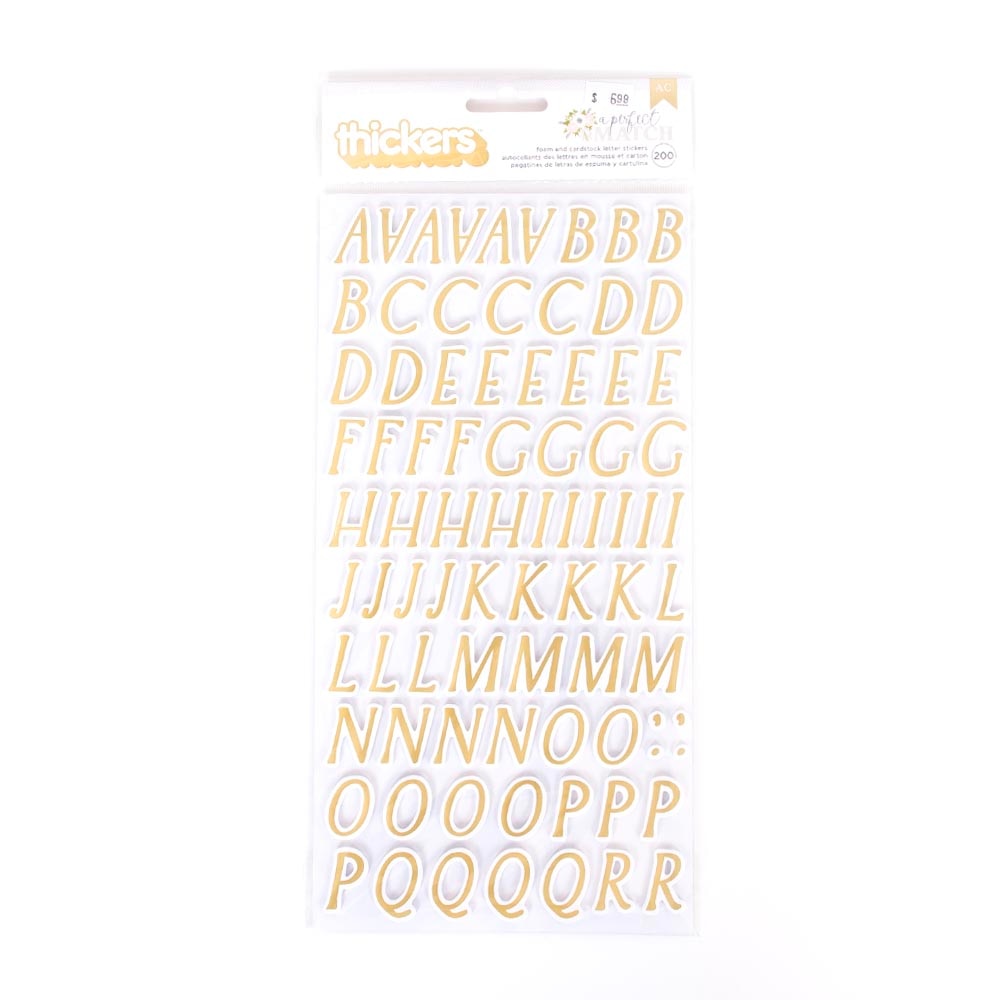 Gold, Craft Embellishments, Art & School, Craft Perfect, Grad Cap Decor, Foil, Alphabet, 962195